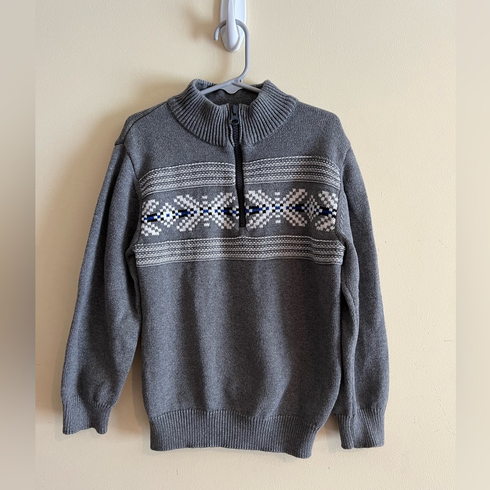 Boys Winter Gymboree 1/4 zip sweater 5-6